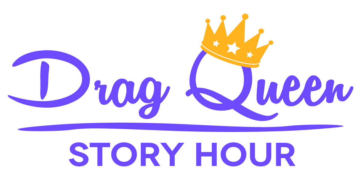 Drag Queen Story Hour logo with crown