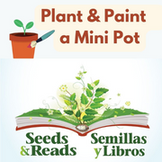 Plant and Paint a Mini Pot with graphic of mini terracotta pot and paint brush.