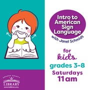 Intro to American Sign Language for Kids, image of smiling girl.