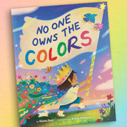 Book cover of No One Owns the Colors featuring child in crown.