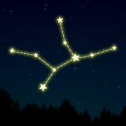 Graphic of a constellation in the night sky.