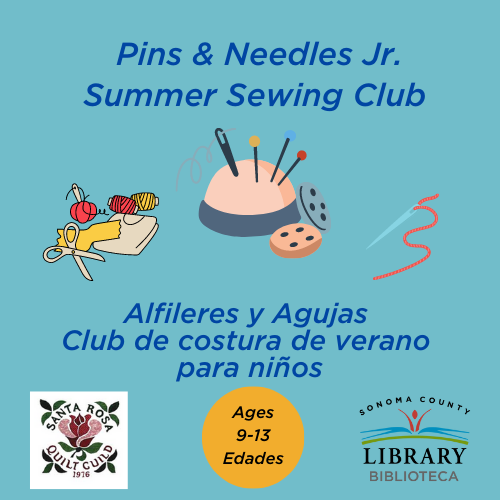 Pins & Needs Jr. Summer Sewing Club