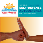 Self-Defense for teens: Image of a hand punching an open palm.