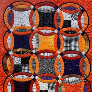 Modern Quilts on display