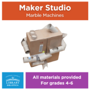 Photo of a homemade marble machine.