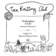 Teen Knitting Club at Sebastopol Library
