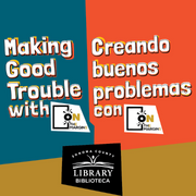 Graphic with logos for On the Margins and Sonoma County Library
