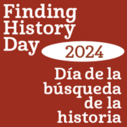 Finding History Day 2024 red graphic