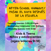 After school hangout at Petaluma Library