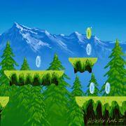 Painting of video game landscape 