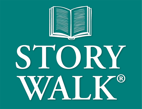 picture of a book and the words Story Walk