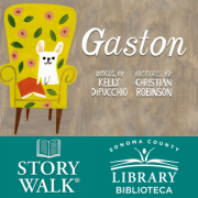 Graphic of book cover Gaston written by Kelly DiPucchio and illustrated by Christian Robinson