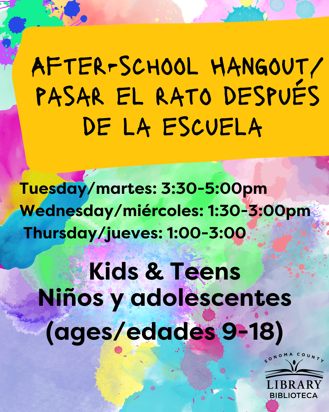 After School Hangout / Pasar del rato despues de la escuela