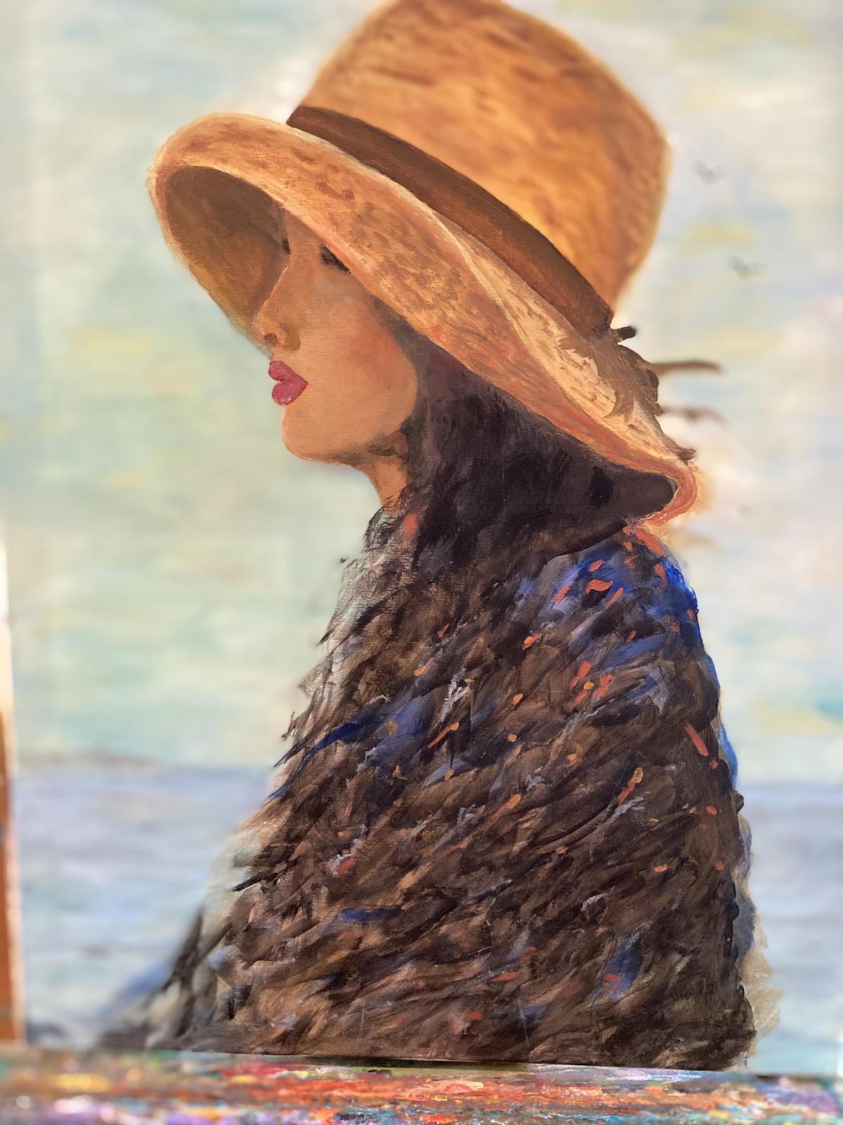 Ellen Murphy-Lady wearing hat